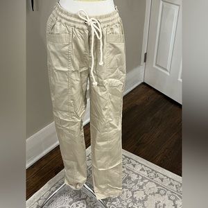 Lou & Grey Drawstring Khaki Pants